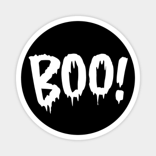 Boo Design - white text Magnet